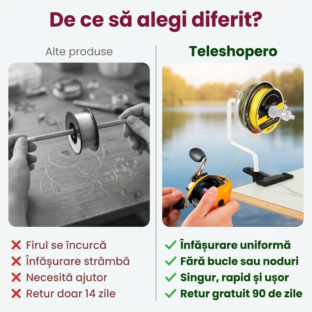 Dispozitiv Înfășurat Fir Pescuit