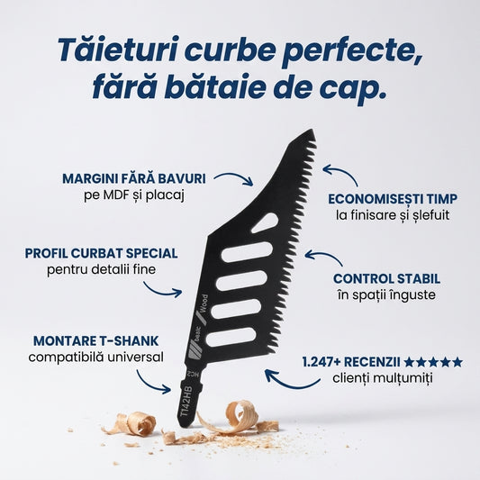 Lamă Curbată Tăieri Fine