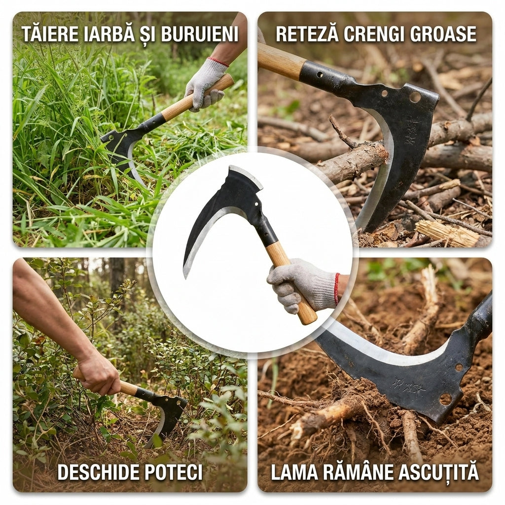 Machetă Coasă Oțel Mangan