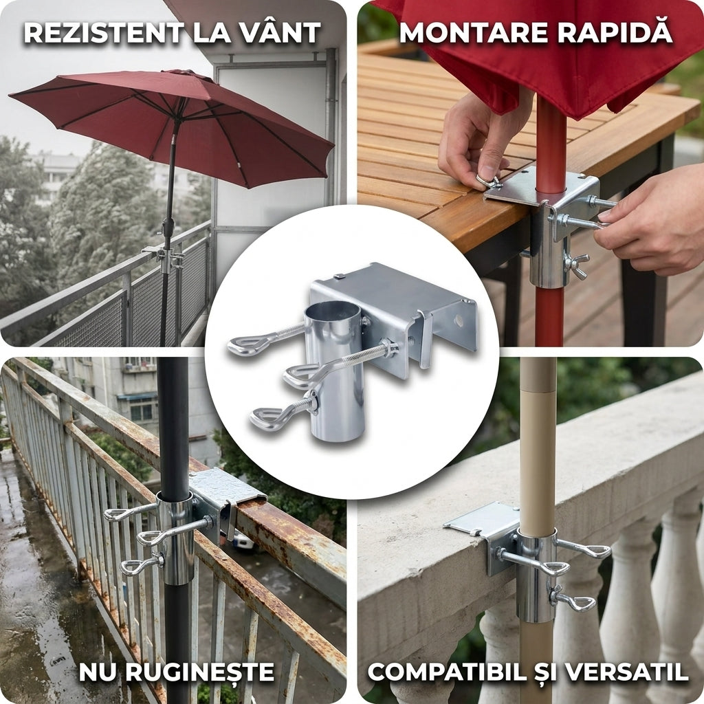 Suport Reglabil Umbrelă Balcon