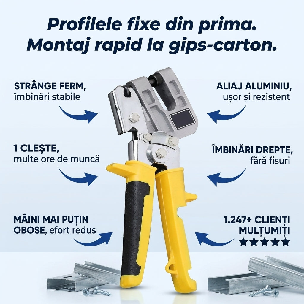 Clește Presare Profile Metalice