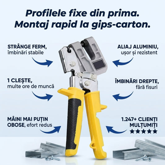 Clește Presare Profile Metalice