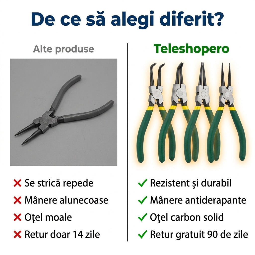 Set Clești Circlips Auto