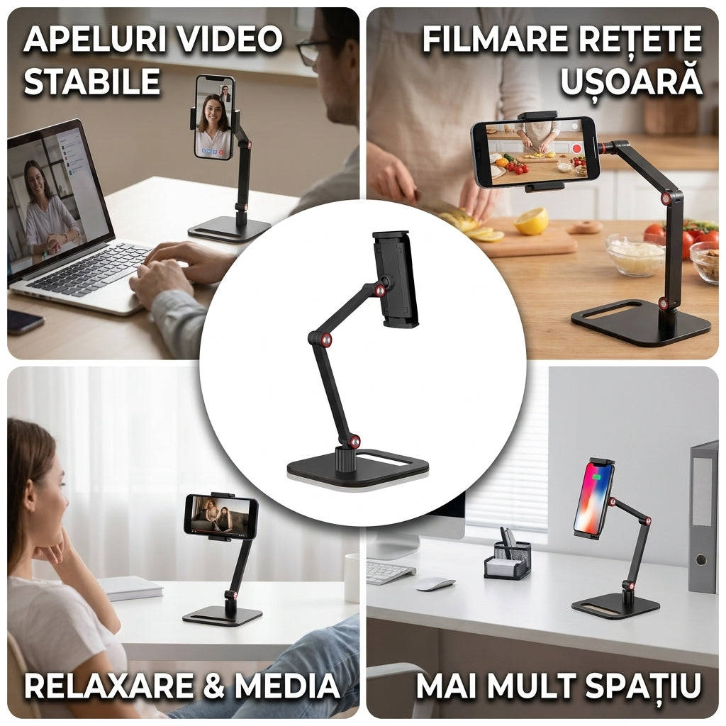 Suport Birou Dublu Braț