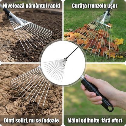 Greblă Robustă pentru Grădină