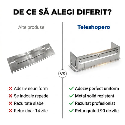 Gletieră Reglabilă pentru Adeziv