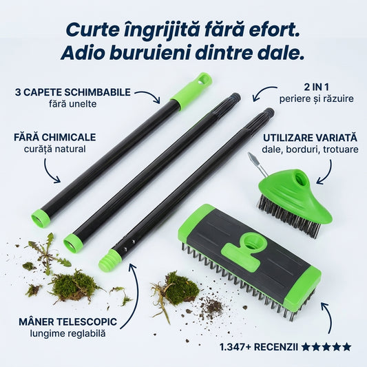 Perie Curățare Grădină Extensibilă