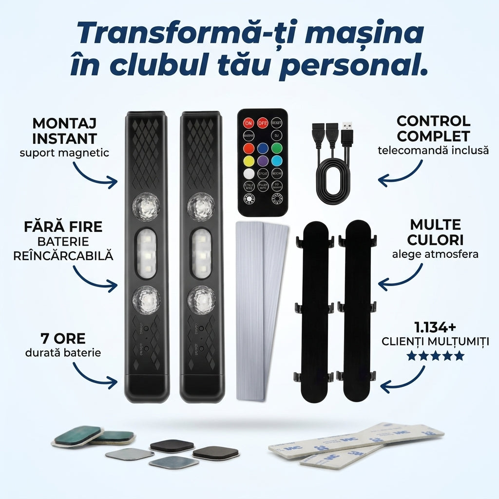 Lumini LED Auto Colorate