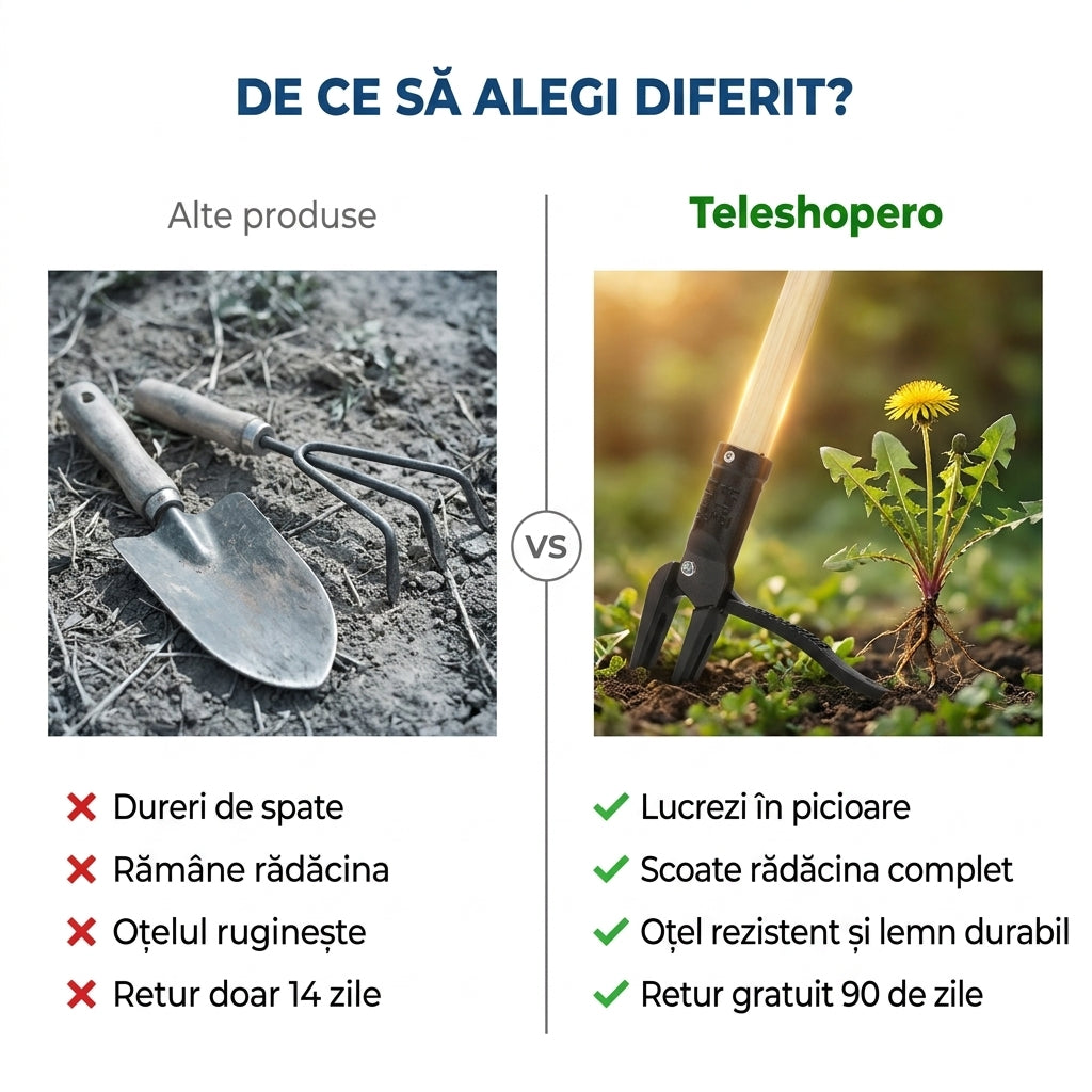 Trăgător Buruieni Mâner Lemn