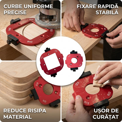 Șablon Radius Rotund Aluminiu