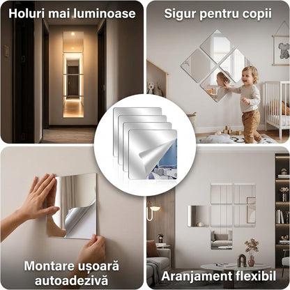 Oglinzi Acrilice Modulare Perete