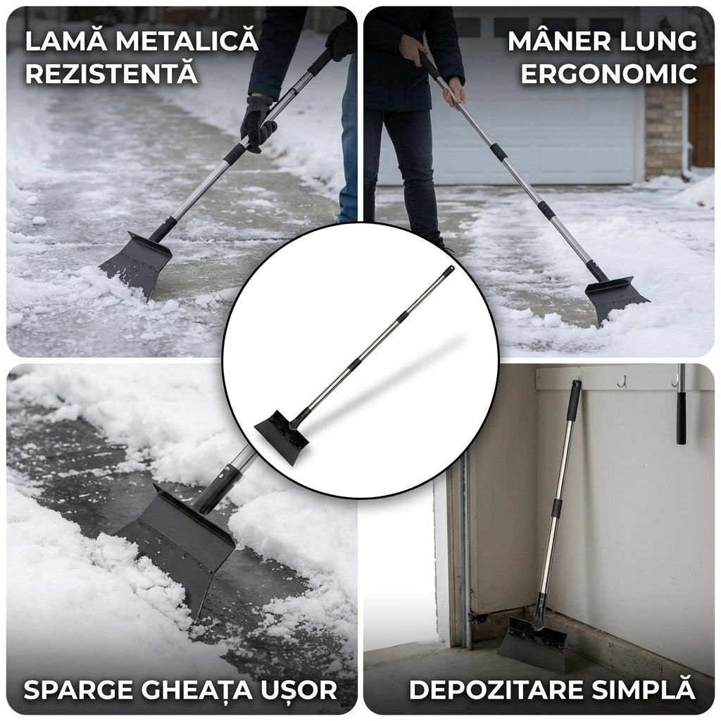 Lopată Zăpadă Mâner Lung