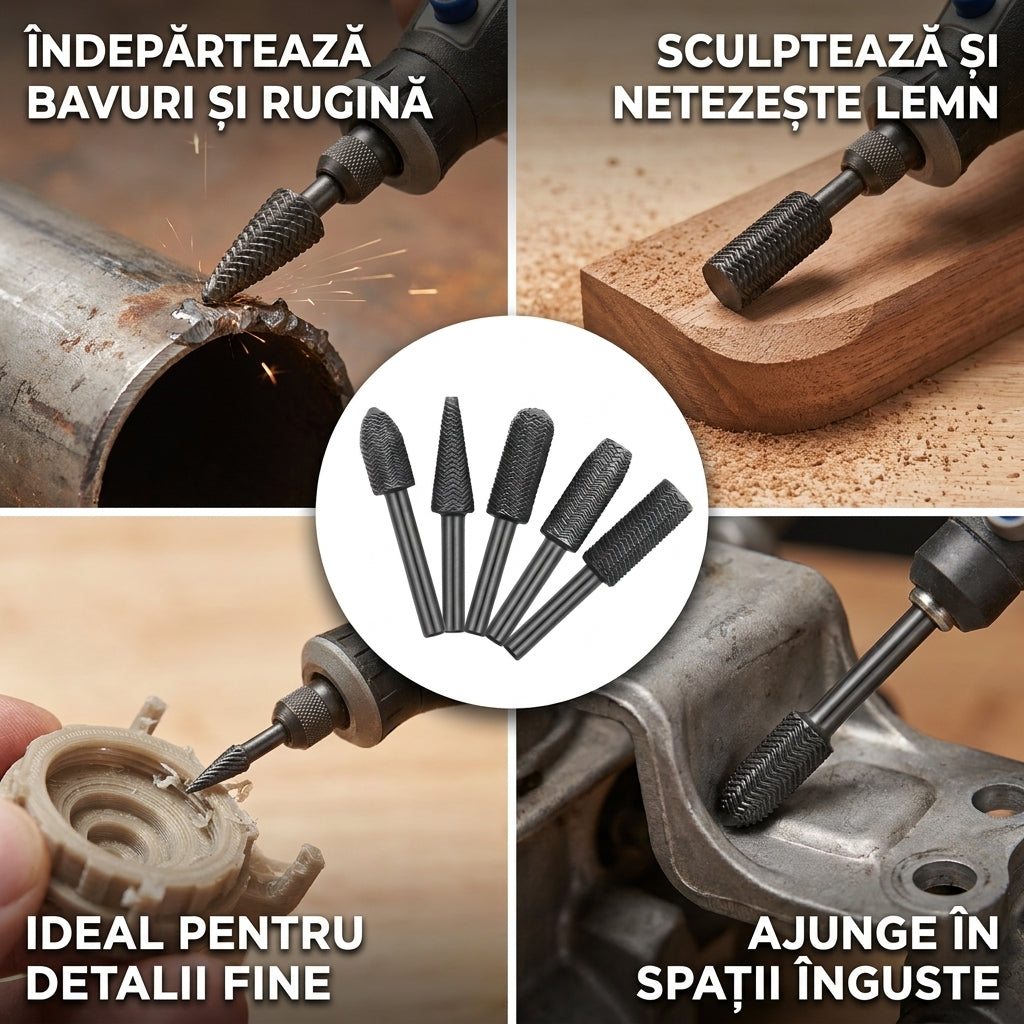 Set Freze Rotative Carbură