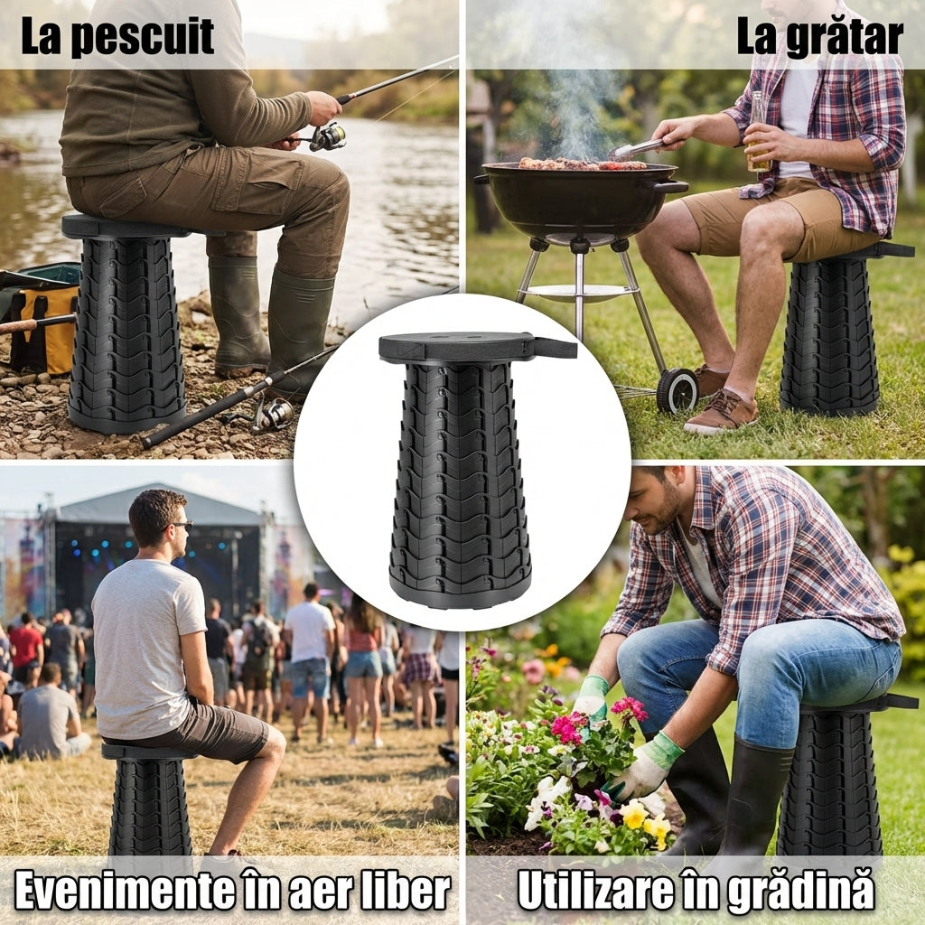 Scaun Pliabil Telescopic Portabil