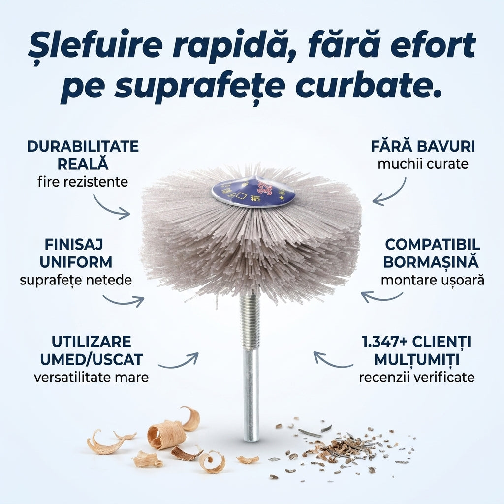 Perie Nylon Abraziv Universală
