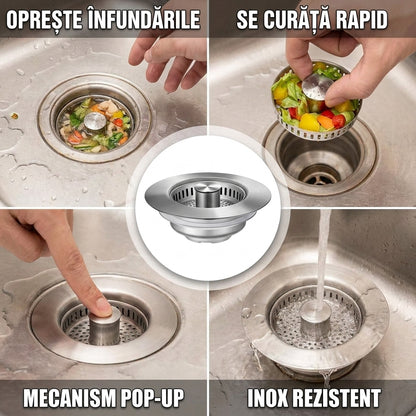 Stopper Inox Pop-Up Chiuvetă