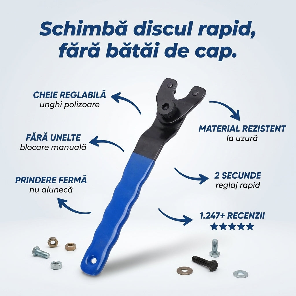 Cheie Reglabilă pentru Polizoare
