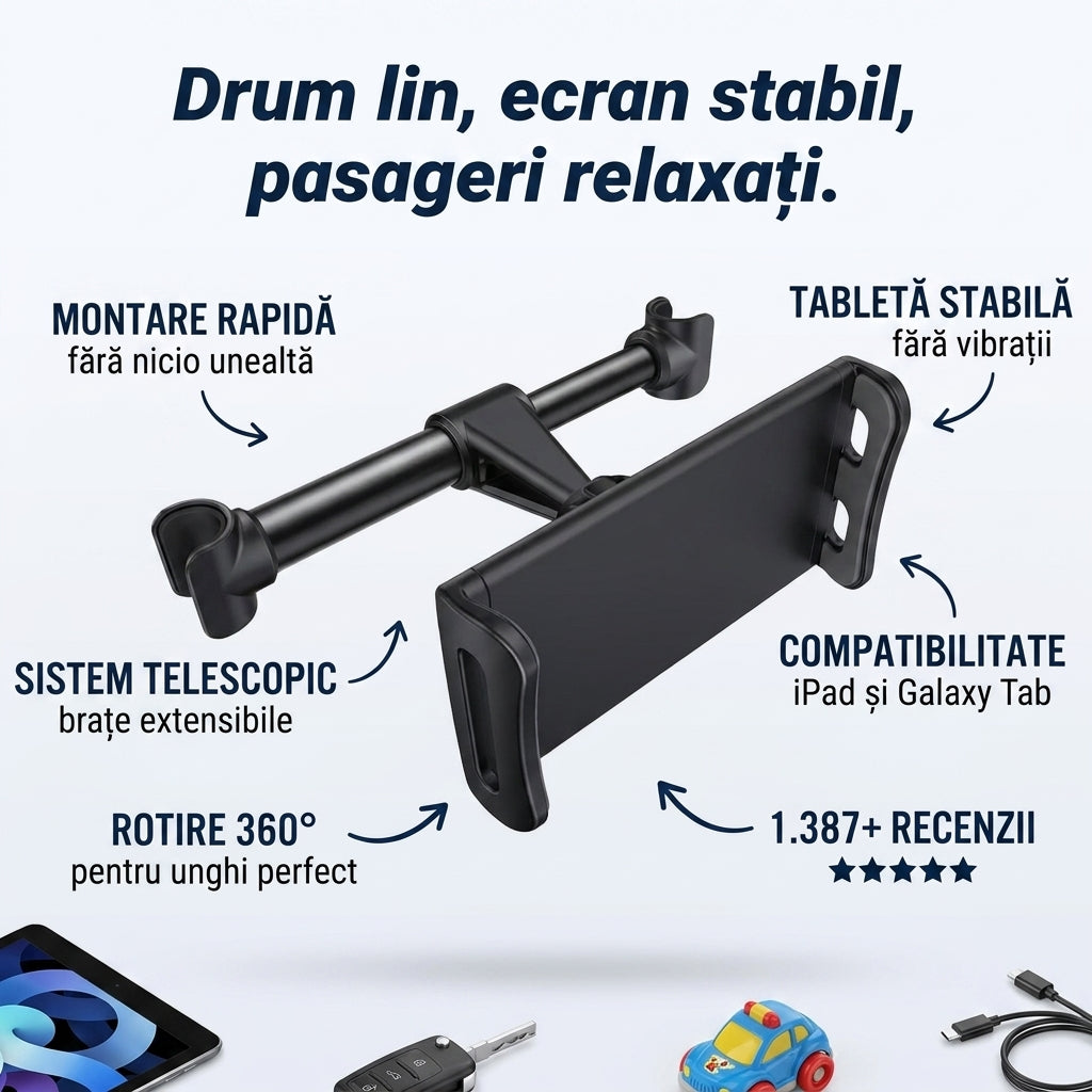 Suport Tabletă Auto Tetieră