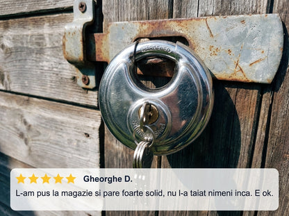 Lacăt Rotund Oțel Inoxidabil