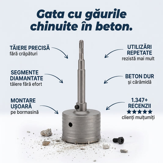 Coroană Diamantată Beton