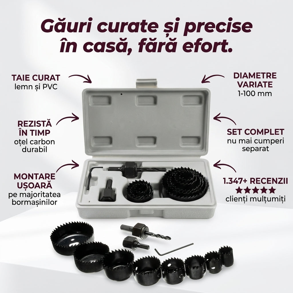 Set Fierăstrăie Găuri