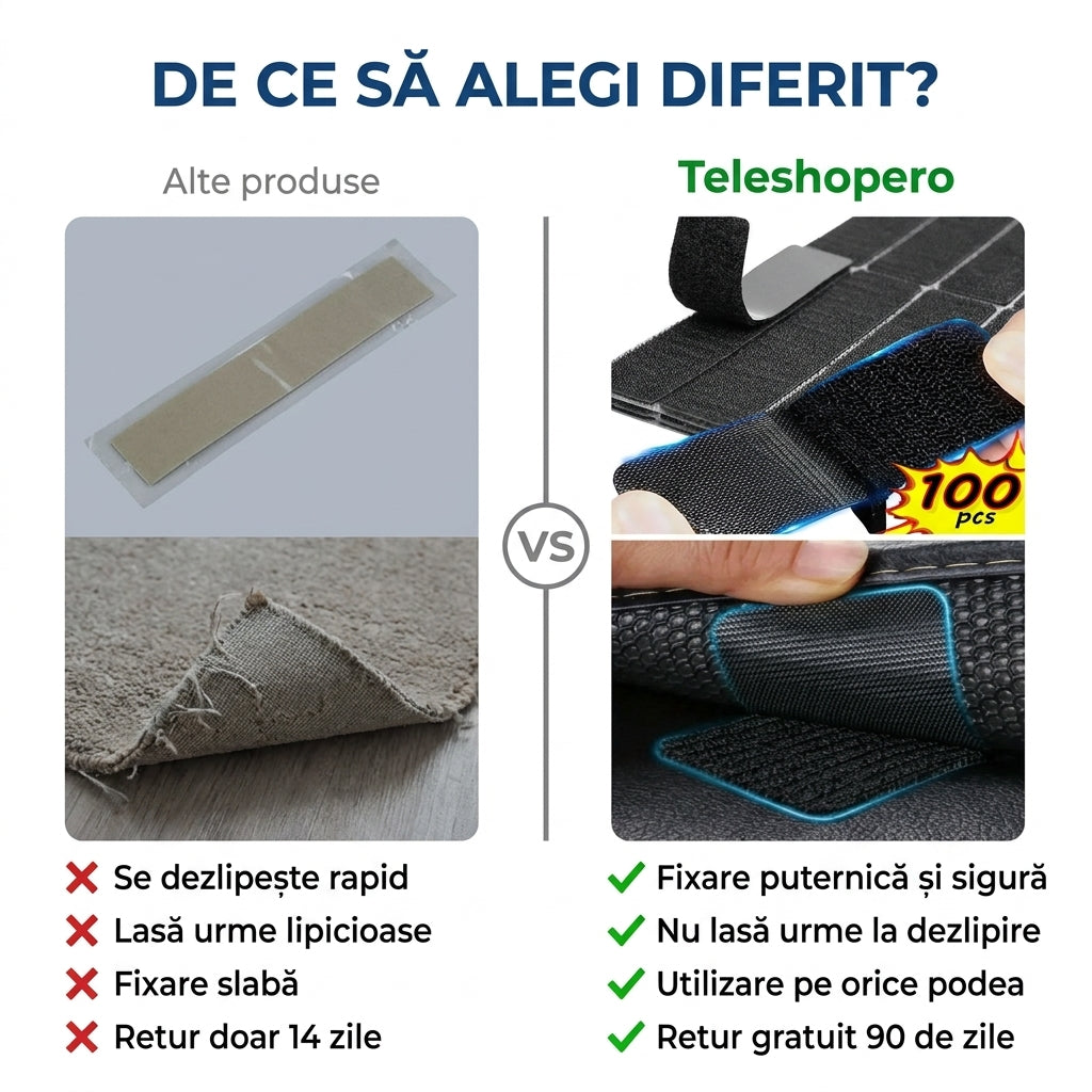 Set 25 Benzi Adezive pentru Covoare