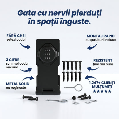 Încuietoare cu cifru metalică