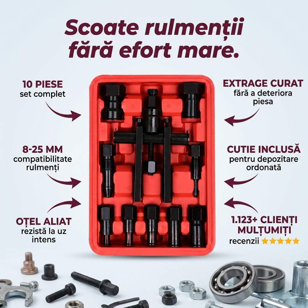 Set Extractoare Rulmenti 10 Piese