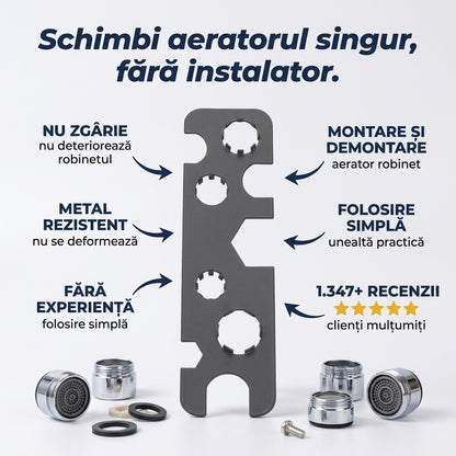 Cheie Metalică Aerator Robinet