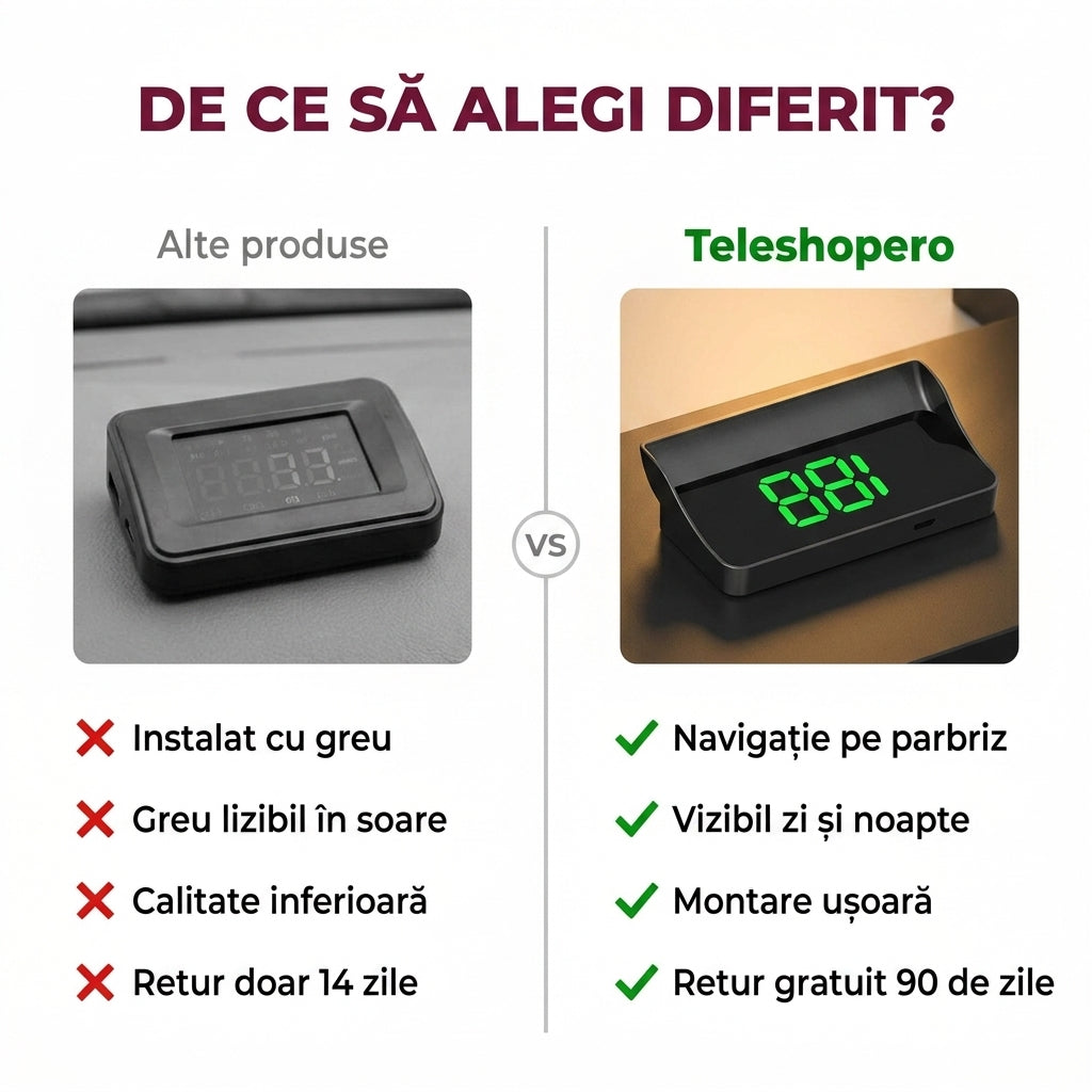HUD Afișaj Auto Parbriz