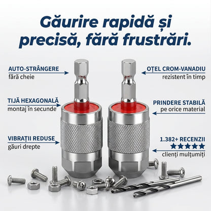 Adaptor Mandrină Auto-Strângere