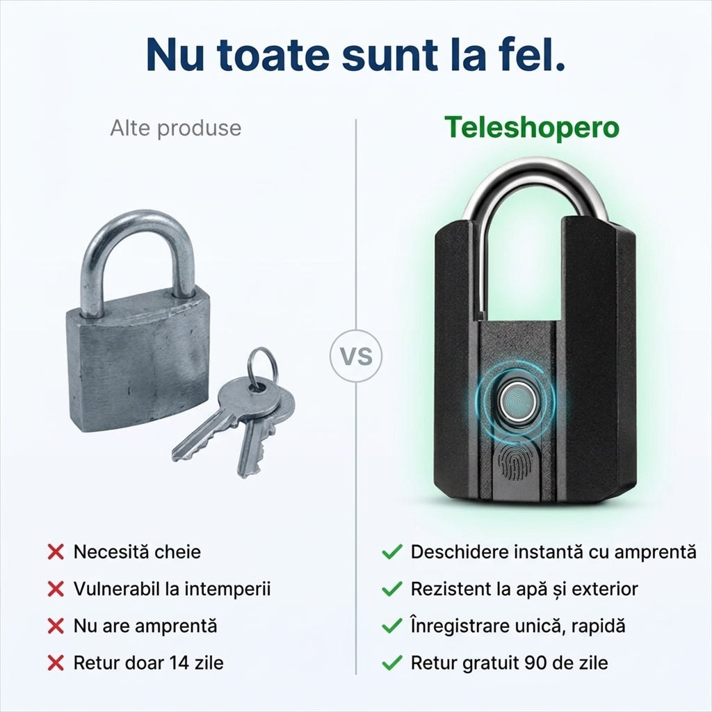 Lacăt Inteligent cu Amprentă