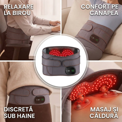 Centură Masaj Lombar Încălzire