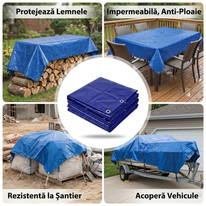 Prelată impermeabilă din plastic țesut