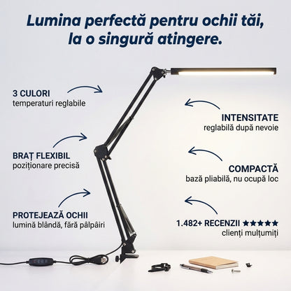 Lampă LED Birou Pliabilă