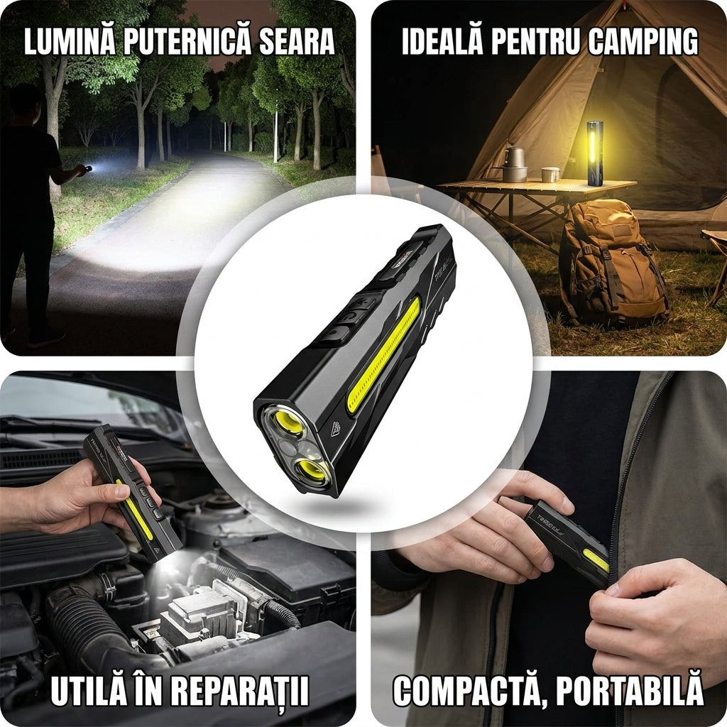 Lanternă LED T9 Pro