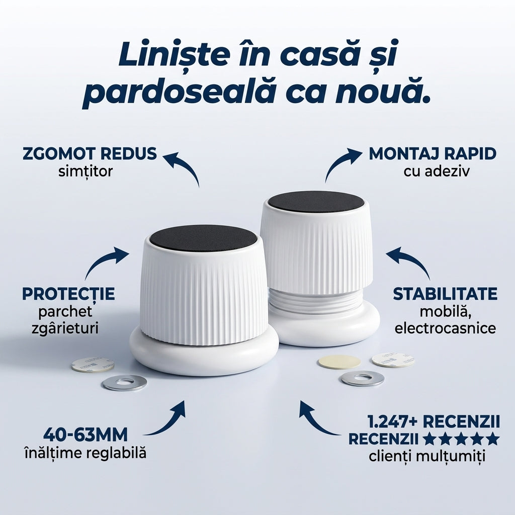 Piciorușe Antivibrații Reglabile