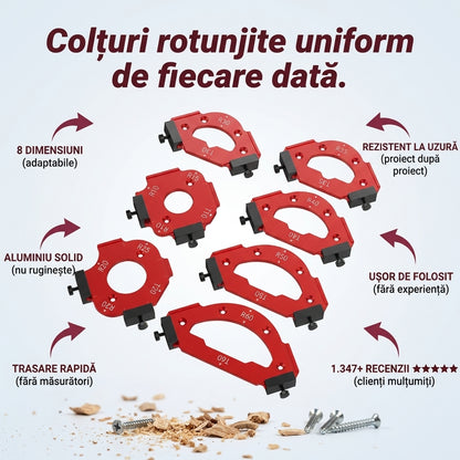 Șablon Rotunjire Colțuri Aluminiu
