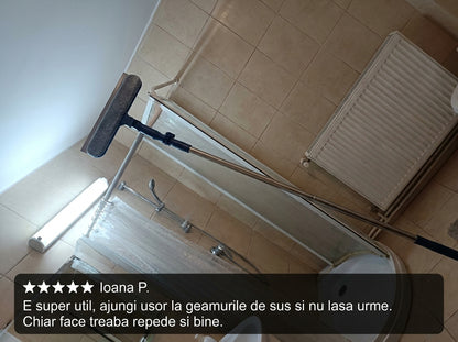Curățător Geamuri Telescopic Reglabil