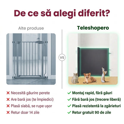 Plasă Retractabilă Siguranță Portieră