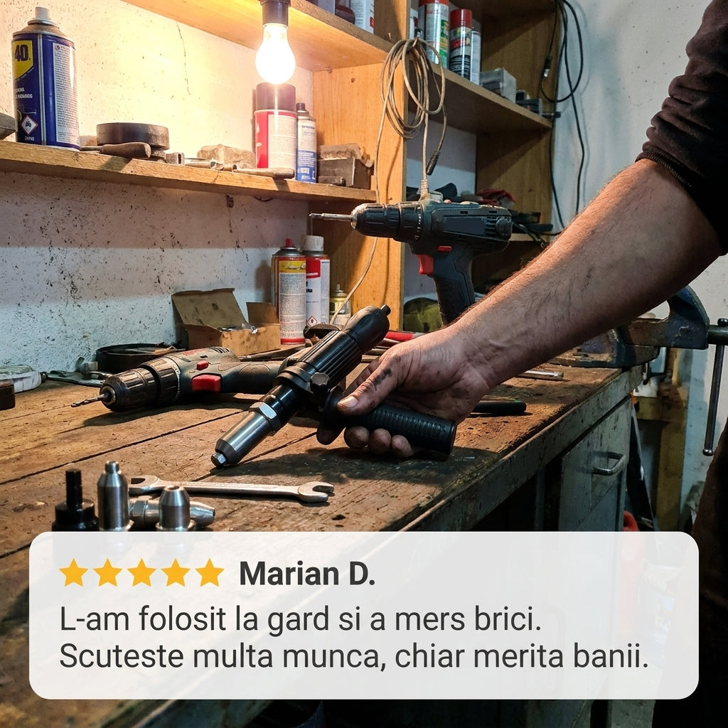 Kit Adaptor nituire pop-nit pentru bormasina