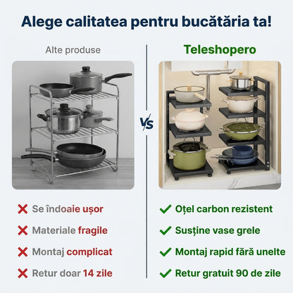 Raft Reglabil Bucătărie Metalic