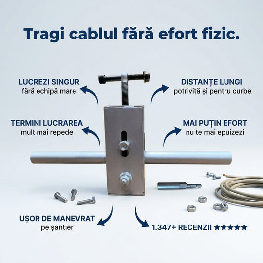 Mașină Electrică Tras Cabluri