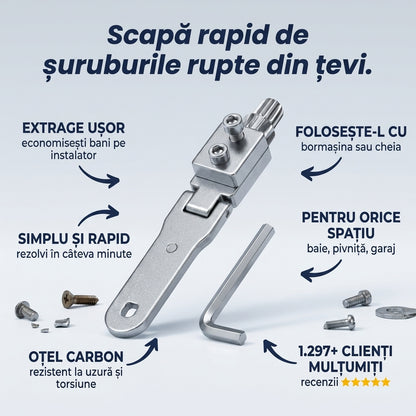 Extractor Țevi Șuruburi Sparte