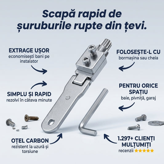 Extractor Țevi Șuruburi Sparte