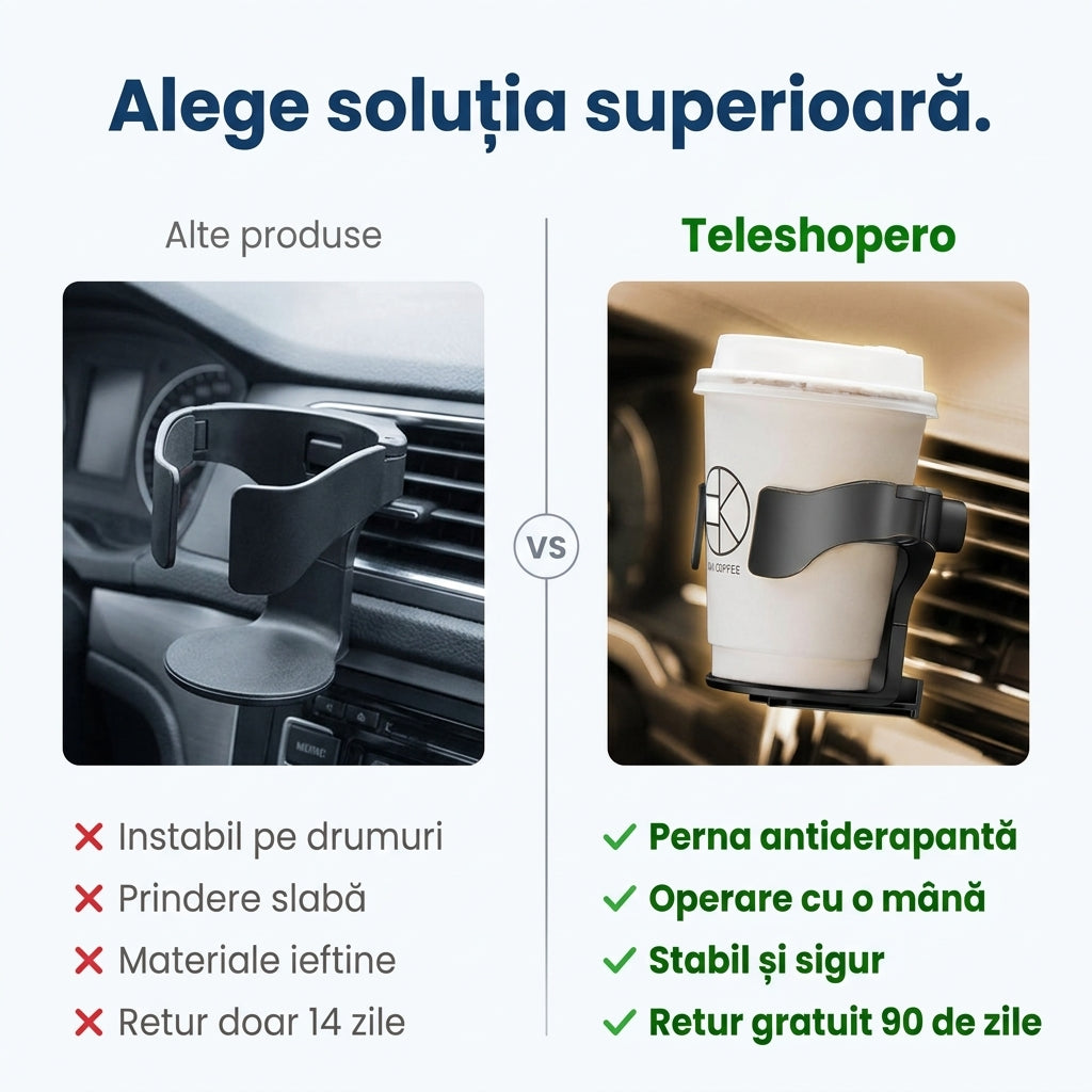 Suport Pahar Auto Ventilație
