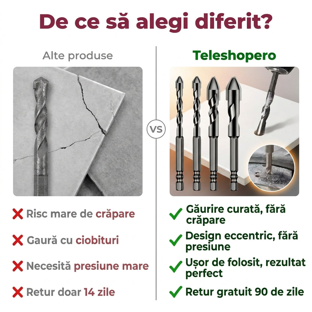 Set 4 Burghie pentru Gresie