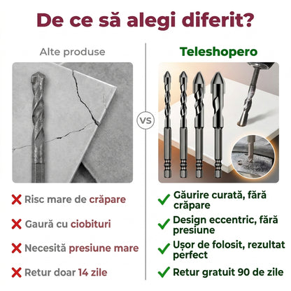 Set 4 Burghie pentru Gresie