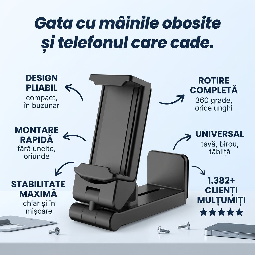 Suport Telefon Portabil Rotativ