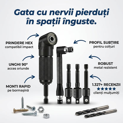 Set Adaptoare Unghiulare pentru Burghiu